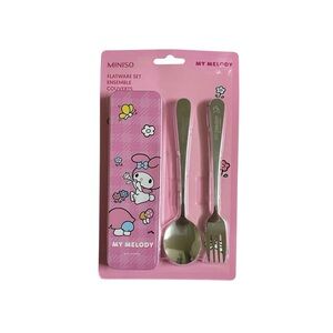 Miniso x Sanrio My Melody Interesting Adventures Flatware Ensemble Set (Pink)